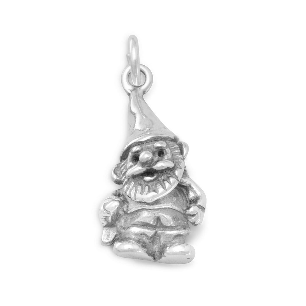 Sterling Silver Garden Gnome Charm Measures 20x9.5mm