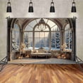thumbnail image 2 of Christmas Home Room Photography Backdrop Vintage Arch Window Photocall Background Winter r Studio Photo Accessories, 2 of 8