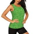 thumbnail image 2 of Balery St Patrick's Day Camiseta sin mangas estampada ligera para mujer, tops de entrenamiento sin mangas, camisetas de yoga transpirables de secado rápido.-X-Large, 2 of 7