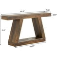 thumbnail image 2 of Tribesigns 55" Farmhouse Console Table, Wood Sofa Table with Storage for Hallway, Living Room, Brown, 2 of 5