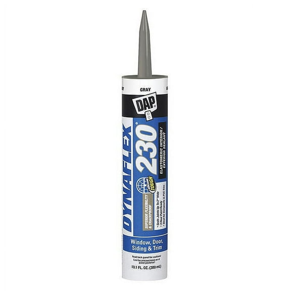 DAP Indoor & Outdoor Sealant, 10.1 oz, Cartridge, Gray, Acrylic Polymer Base