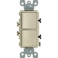 thumbnail image 2 of Leviton Decora Single Pole AC Quiet Switch - 15 Amp, Ivory, Impact-Resistant - 1 Pack, 2 of 2