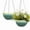 Green Glaze, variant on 2 Pack Hanging Planters for Indoor Outdoor Plants, 10 Inch Hanging Planter with Drainage Hole & Plug Glazed Hanging Baskets Flower Pots for Garden Home (Blue Glaze)