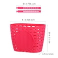 thumbnail image 2 of OUNONA 1Set durable kids bicycle basket Removable for Rainy Days, 2 of 8