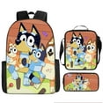 thumbnail image 1 of New Bloey Dog Children'S Casual Cartoon Print Backpack Primary School Student Backpack Three-Piece Set, 1 of 2