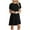 Black, variant on Summer Dresses for Women Lenago Casual Short Sleeve Dress Standard-Fit Midi T-Shirt Crewneck Sundress Dress L