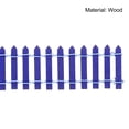 thumbnail image 5 of Unique Bargains Miniature Garden Fence, 35 Inch Long Decorative Picket Fence, Dark Blue 2Pack, 5 of 5