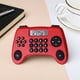 thumbnail image 1 of Calculadora de escritorio de 8 dígitos con forma de mando | Pantalla LCD, teclas de goma silenciosa | Portátil, compacto 4,57x3,15 pulgadas | Negro, rojo, blanco | Material de oficina de novedad, 1 of 6