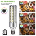thumbnail image 7 of Gostoto 25W-54W LED Corn LED Light Bulb With Fan(200W-500W Equivalent) Super Bright E26/E27/E39 Base LED Bulb for Home and Large Area Commercial Ceiling Lighting Garage Shop Factory, 7 of 7