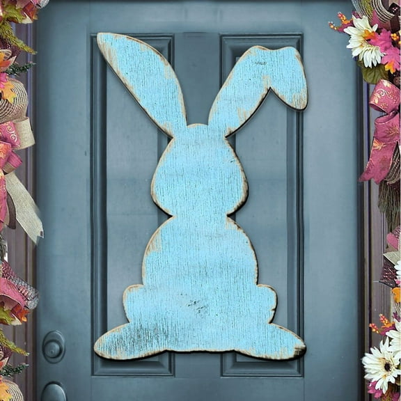 Designocracy 981342-18 Easter Bunny Art on Board Wall Decor