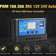 thumbnail image 2 of Solar Charge Controller Photovoltaic Solar Panel Battery Regulator 10a 20a 30a 40a 50a 60a 70a 80a 90a 100a, 2 of 8