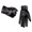 Black, variant on Men Winter Warm Gloves With Wool Lining Leather Touchscreen Snap Closure Cycling Black