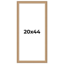 20x44 Frame Charleston Honey Brown Solid Wood Picture Frame Width 1.75 Inches | Interior Depth 0.5