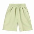 thumbnail image 5 of Gfyviroh Cotton Shorts for Boys 2-15 Years Kids Athletic Shorts with Pockets Elastic Waist Solid Cozy Casual Bermuda Shorts, 5 of 6