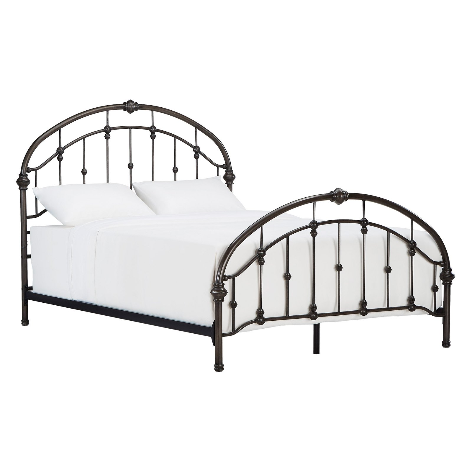 Weston Home Marlow Arched Metal Queen Bed, Antique Dark Bronze ...