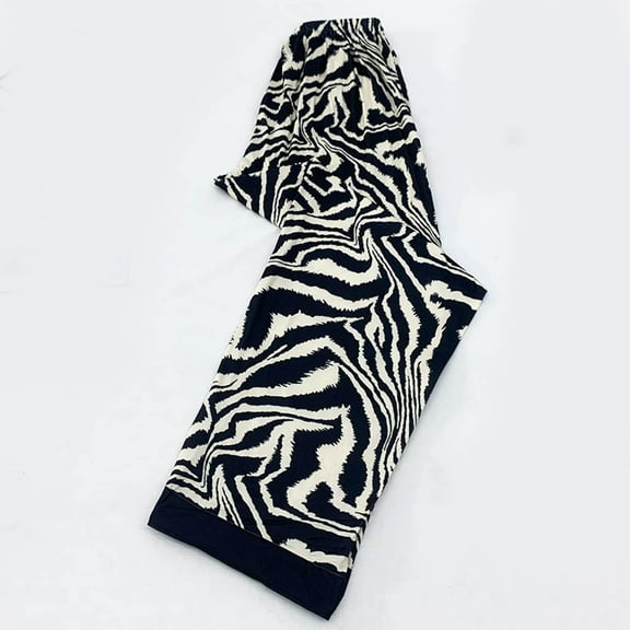 ALLLIST Knit Pajamas for Women Striped Sleep Pants Cozy Sleepwear Women M-2XL