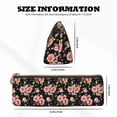 thumbnail image 4 of Xecao Rose Flowers Print Leather Pencil Case -Stationery Bag Pen Holder for Work & Office, 4 of 5