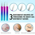 thumbnail image 4 of KLZO 10-Pcs Blackhead Extractor Kit - Stainless Steel Pimple Popper Tool - Acne, Blemish, Milia, Zit Remover for Face - Gradient, 4 of 8