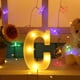 thumbnail image 3 of Lámpara 3D 26 Letras Alfabeto LED Marquee Sign Light Interior Wall Hang Night Lamp (C Ndcxsfigh Nuevos Originales, 3 of 7