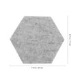 thumbnail image 2 of Troglfold pin board SEWACC Hexagon Felt Board 10pcs Cork Tiles with Push Pins - Home & Office Decor,7.87"X6.69"X0.35", 2 of 11