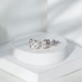 thumbnail image 4 of Rosec Jewels Certified Moissanite Solitaire Stud Earrings for Women - 8 mm - D-VS1 Grade - with Screw Back - Jewelry Box Included, 14K White Gold, 4 of 7