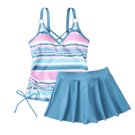 Divhosrg High Waisted Bikini Sets for Women Tummy Control  Bikini Sets for Women Cheeky  Bathing Suit Tops for Women  Womens Swimwear Tops  Light Blue Swim Suits for Women 2025 Tankini 5XL