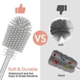 thumbnail image 3 of Kit de cepillos de limpieza Haakaa Silicone SUVA Grey con 3 cepillos, 3 of 9