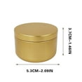 thumbnail image 3 of 50ml Round Aluminium Screw Jars - Lightweight, Recyclable Storage for Cosmetics, Candles, Ointments & DIY Crafts - Portable Size 55mm Diameter x 37mm Height - Perfect for Travel &, 3 of 5