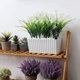 thumbnail image 2 of Juego de 2 jardineras rectangulares de plástico blanco con autorriego, maceta con reserva de agua e indicador de nivel de agua con sistema de riego para facilitar la planificación, 2 of 5