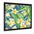 thumbnail image 2 of Designart 'Yellow Flowers and Tropical Foliage XV' Modern Framed Art Print, 2 of 4