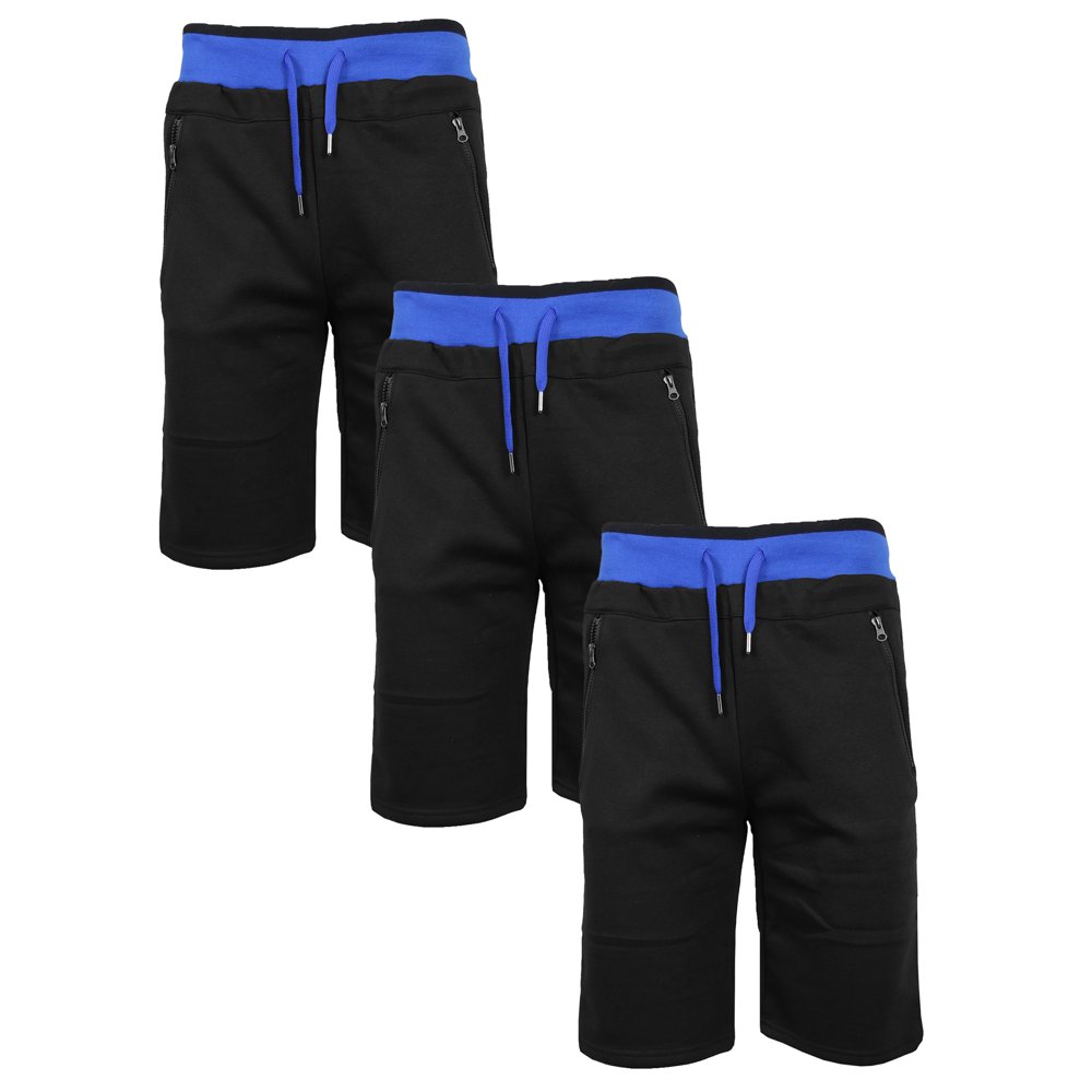 fleece jogger shorts men