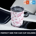 thumbnail image 2 of Cherry Blossom Tumbler with Lid and Straw, Cute Kawaii Gifts for Women Girl, Floral Cherry Blossom Kawaii Water Bottle Coffee Cup Travel Mug Stainless Steel Vacuum Insulated 20 Oz Tumblers White Pink, 2 of 6