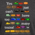 thumbnail image 3 of CafePress - Too Many Trains White Lettering T Shirt - Men's Classic Graphic Cotton T-Shirt, 3 of 4