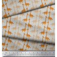 thumbnail image 3 of Soimoi Poly Georgette Fabric Giraffe Kids Fabric Prints by Yard 42 Inch Wide, 3 of 3