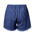 thumbnail image 7 of EDFBUYKRS Female Women Pants Casual Cargo Pants Women Plus Size 4X Womens Casual Shorts Summer Drawstring Elastic Waist Comfy Short with Pockets Xxl, 7 of 7