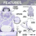 thumbnail image 3 of Techni Sport TS85 Lavender Cow Series Gaming Chair with Memory Foam Seat RTA-TS85-LAV, 3 of 11
