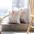 thumbnail image 6 of LALILO Throw Pillow Covers Pregnant And Yoga Quote Fitness Mother Cushion Cover 18" x 18", 3546 Pack, 6 of 6