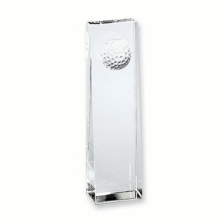 Medium Optic Glass Golf Ball Obelisk Inspirational Trophy Award Gifts For Women For