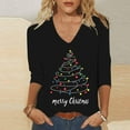 thumbnail image 2 of Christmas Sweaters for Women Trendy Sweatshirts 2025 Crew Neck Cute Pullover Tops Long Sleeve Tops Dressy Casual, 2 of 5