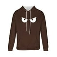 thumbnail image 6 of UVEASISHA Funny Hoodies for Men Drawstring Long Sleeve Hooded Sweatshirts Big and Tall Fashion Hipster Pullover Tops Cool Streetwear Coffee L, 6 of 6