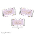 thumbnail image 5 of Lavender Gold Glitter Baby Shower Hershey´s Miniatures Mini Candy Bar Wrappers, 36pack, 5 of 5