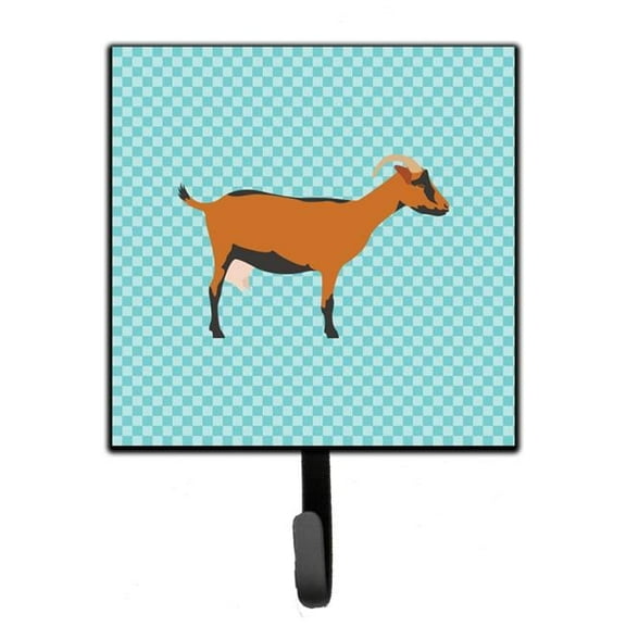 Carolines Treasures BB8062SH4 Oberhasli Goat Blue Check Leash or Key Holder