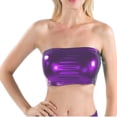 thumbnail image 1 of Top Bandeau para mujer perfecl Traje de baño Color sólido Violeta, 1 of 7