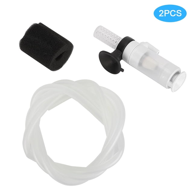 FYBTO 2pcs 3-In-1 Pneumatic Aquarium Filter Mini Fish Tank Oxygen Aeration for Shrimp Round Fish Tank-090504