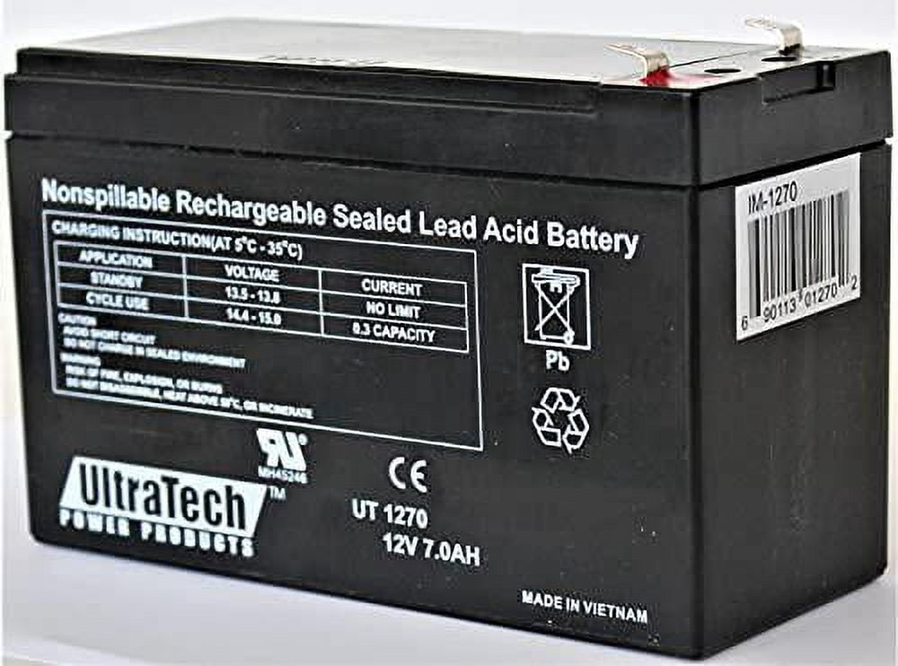 UltraTech Sealed Lead-Acid 12 Volt Vehicle Battery, 850 CCA