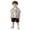 Black-03, variant on Ultrave Boys Beach Outfit Button Up Short Sleeve Shirt Solid Casual Shorts 2-Piece Sets Summer Holiday Sets