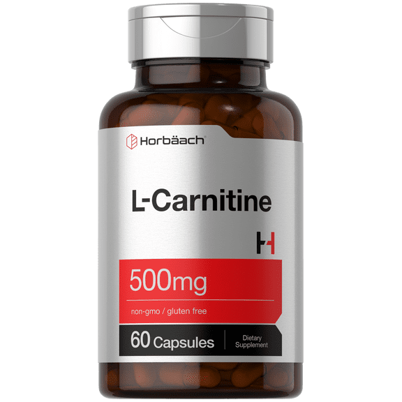 L Carnitine 500mg | 60 Capsules | as L-Carnitine L-Tartrate | Non-GMO and Gluten Free | by Horbäach