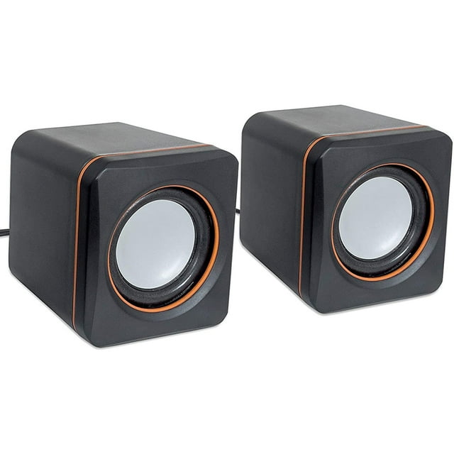 USB Stereo Speaker System with Compact Design for Laptop and PC