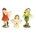 thumbnail image 3 of Colorful Gardening Sunflower Girl Fairies Set of 3 Fairy Garden Mini Figurines, 3 of 5