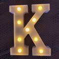 thumbnail image 1 of LED Marquee Letter Lights Sign, Light Up Alphabet Letter for Home Party Wedding Decoration K, 1 of 5
